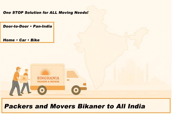 Bikaner to All-India movers for intercity relocations