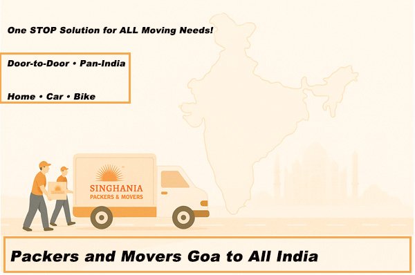 Goa to All-India movers for intercity relocations