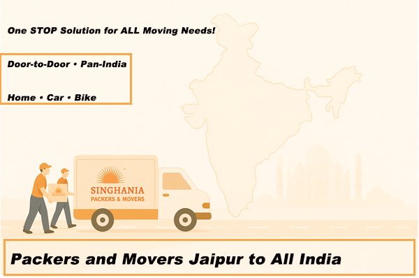Jaipur to All-India movers for intercity relocations