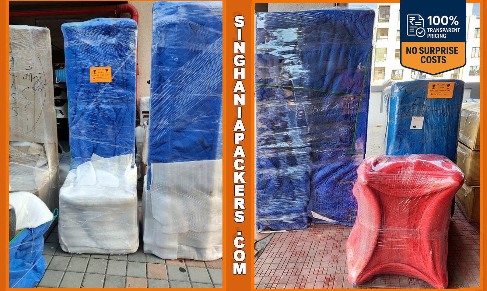 Safe household goods shifting services by Singhania Packers and Movers