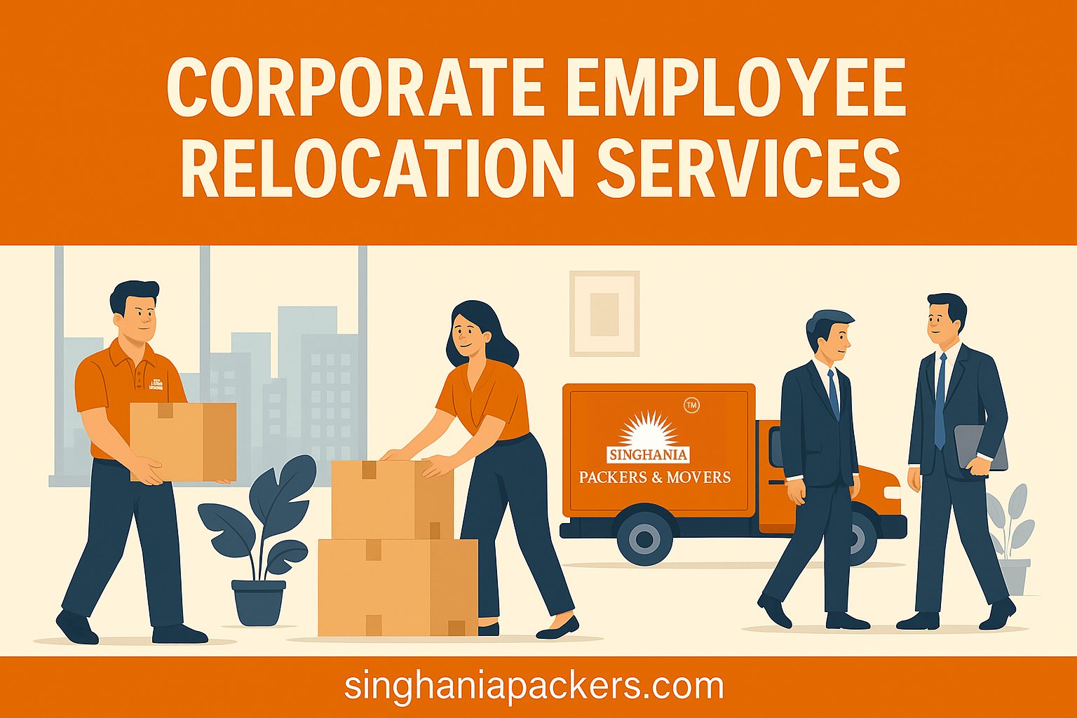 Corporate employee relocation services in India - Singhania Packers and Movers