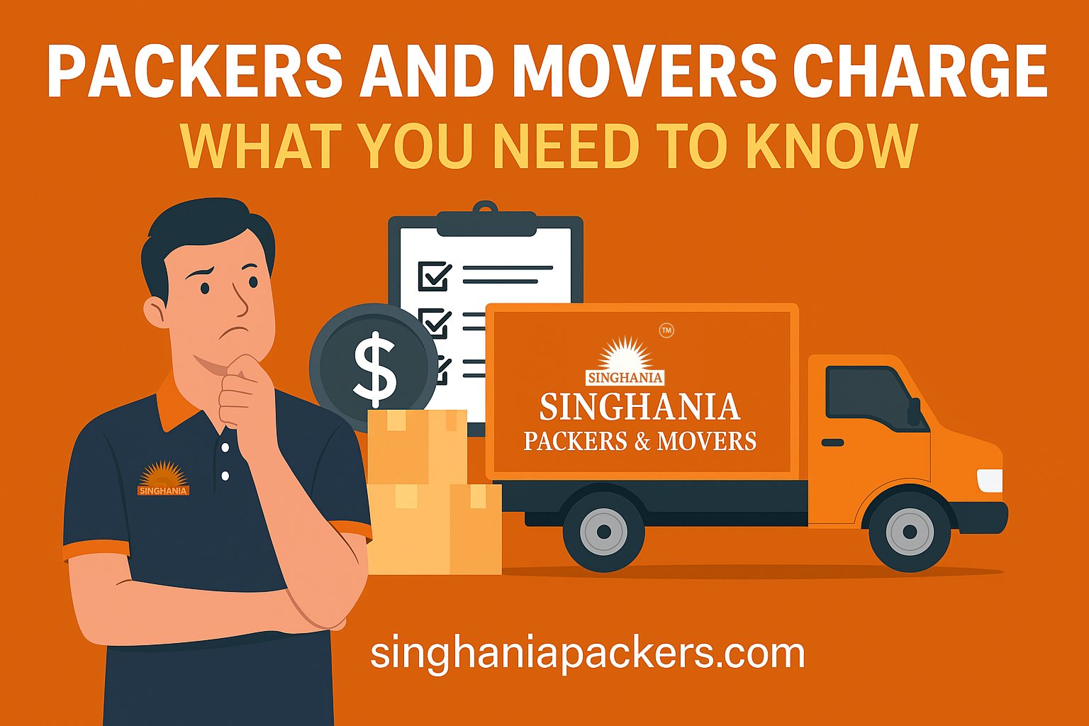 Packers and movers charges in India 2025-2026 - complete price guide by Singhania Packers and Movers