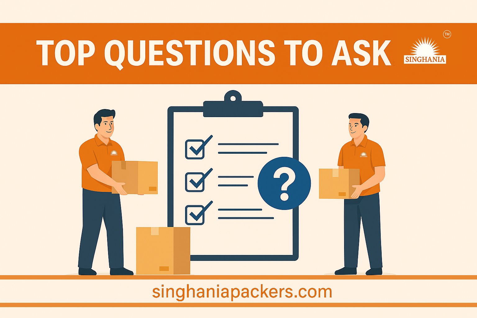 Top questions to ask packers and movers in India - Singhania Packers and Movers